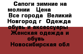 Сапоги зимние на молнии › Цена ­ 5 900 - Все города, Великий Новгород г. Одежда, обувь и аксессуары » Женская одежда и обувь   . Новосибирская обл.